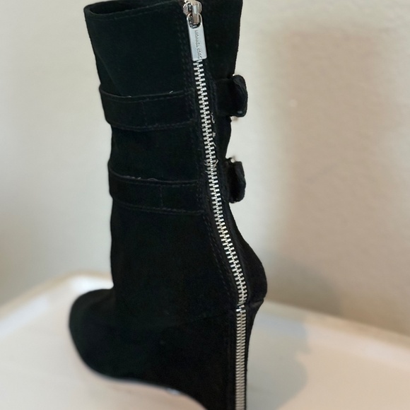 Michael Kors Black Suede Short Boot - Picture 3 of 8